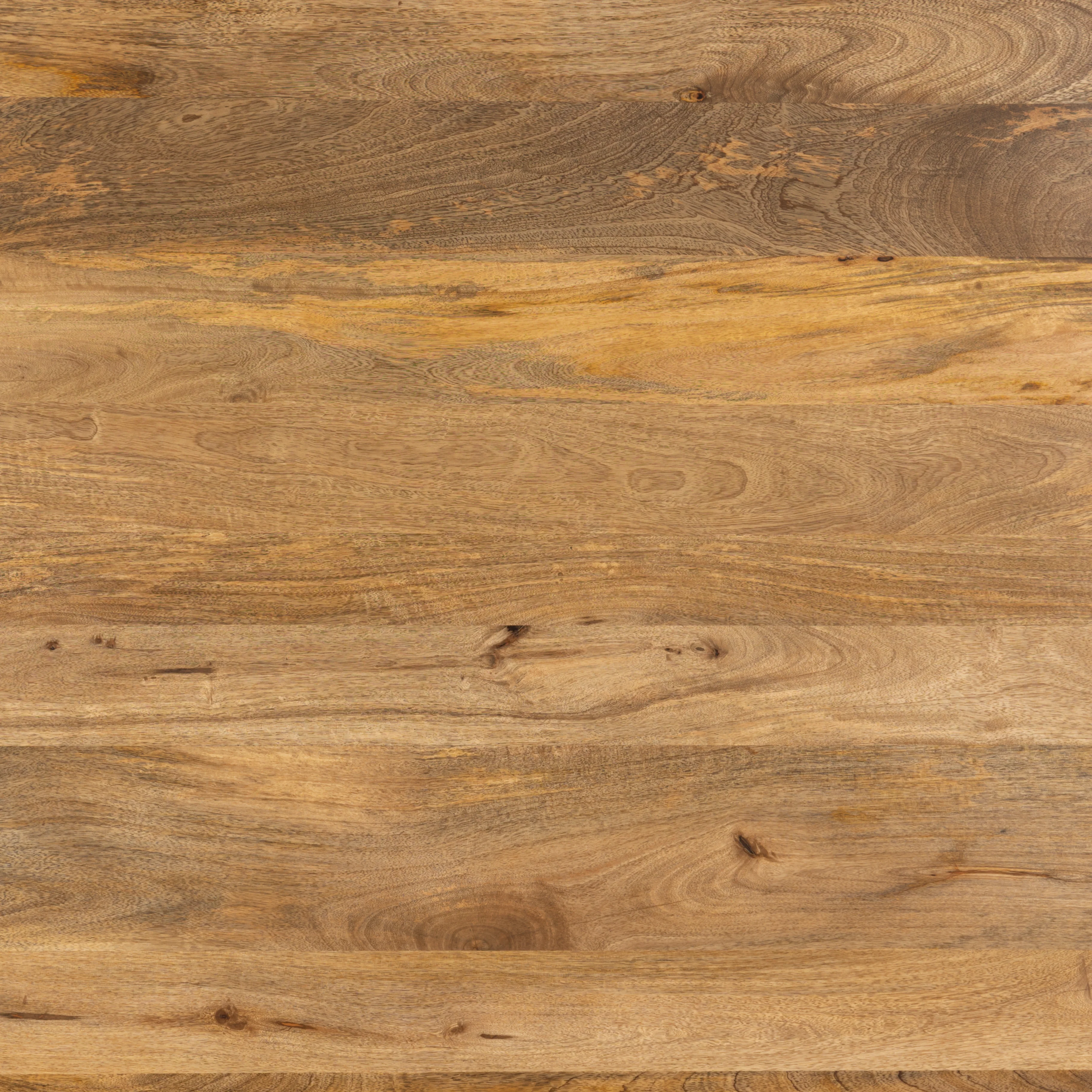 Solid Wood 150cm Round Dining Table, Fluted Base, Natural Finish - Image 6