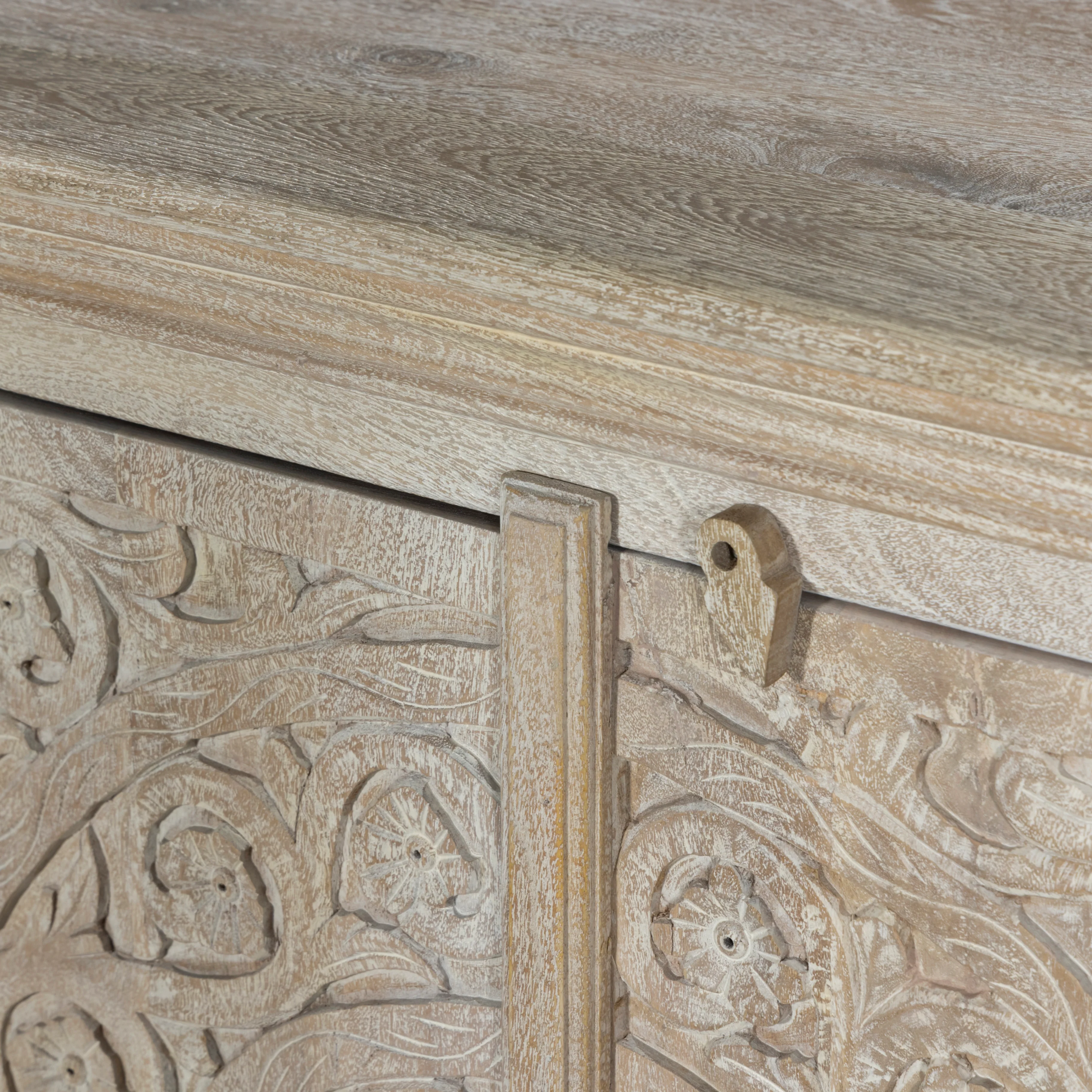 Handcrafted Solid Mango Wood Sideboard, Chic Finish 180cm + 150cm. - Image 8