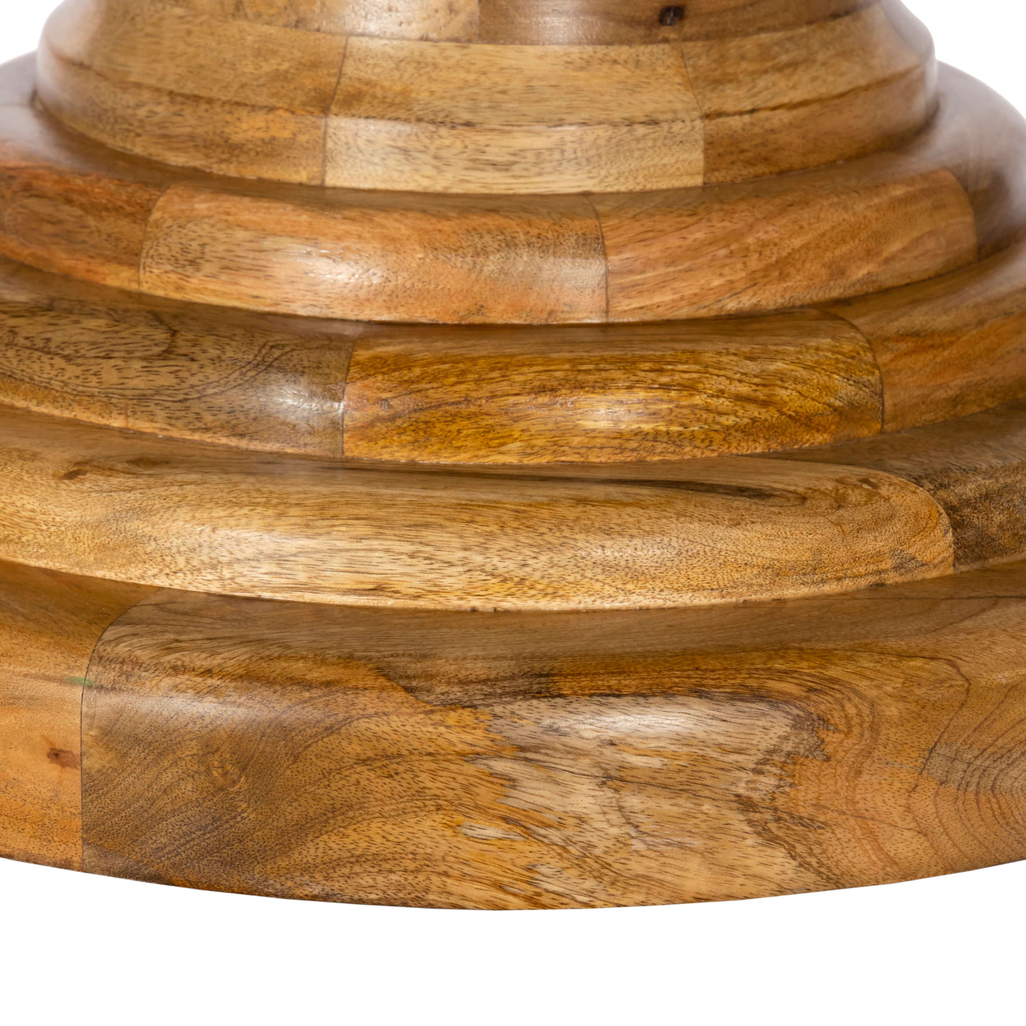 Solid Wood Round 150cm Dining Table with Ornate Base - Image 6