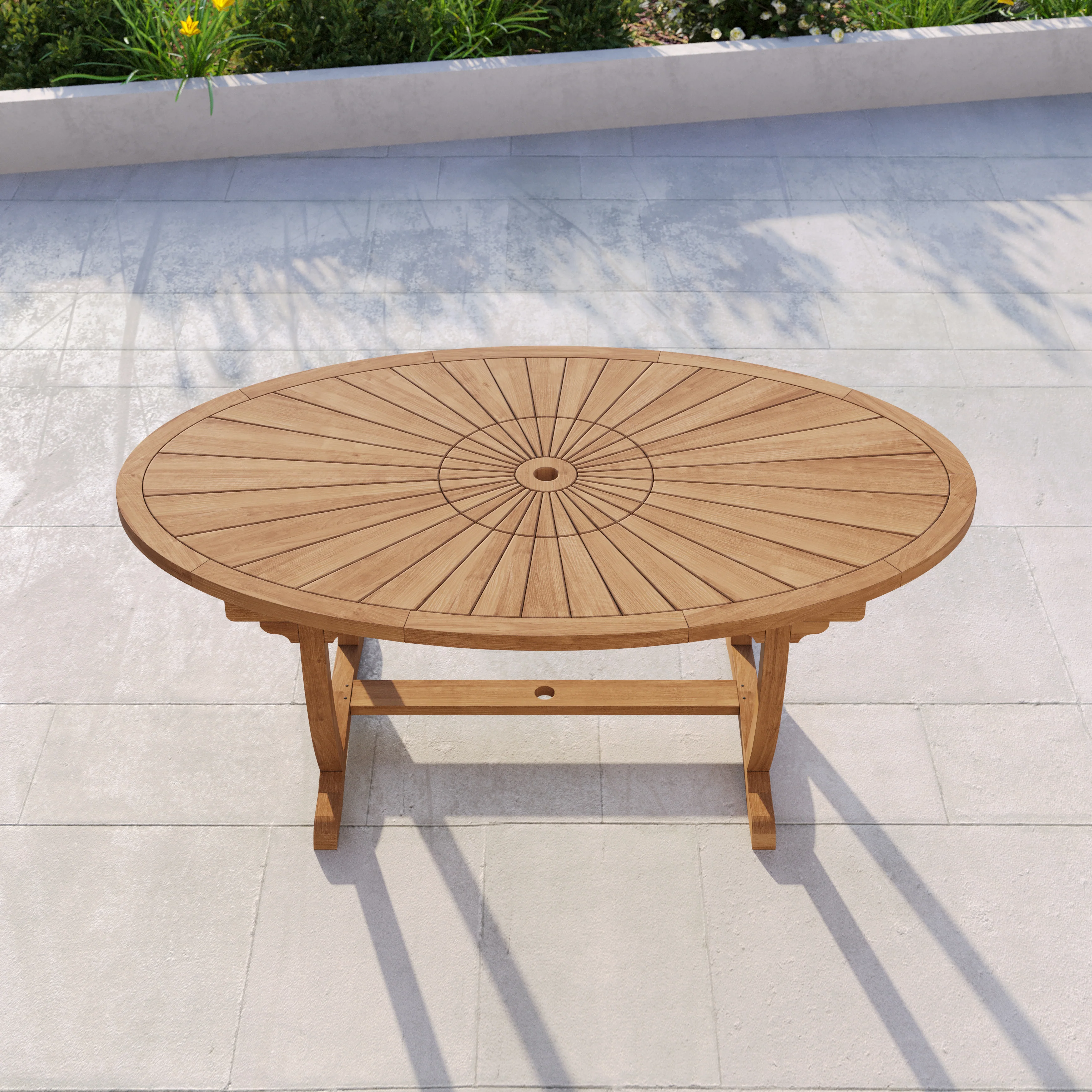 Teak Set 2m Sunshine Table with 2 San Francisco Chairs and 2 Benches - Image 8